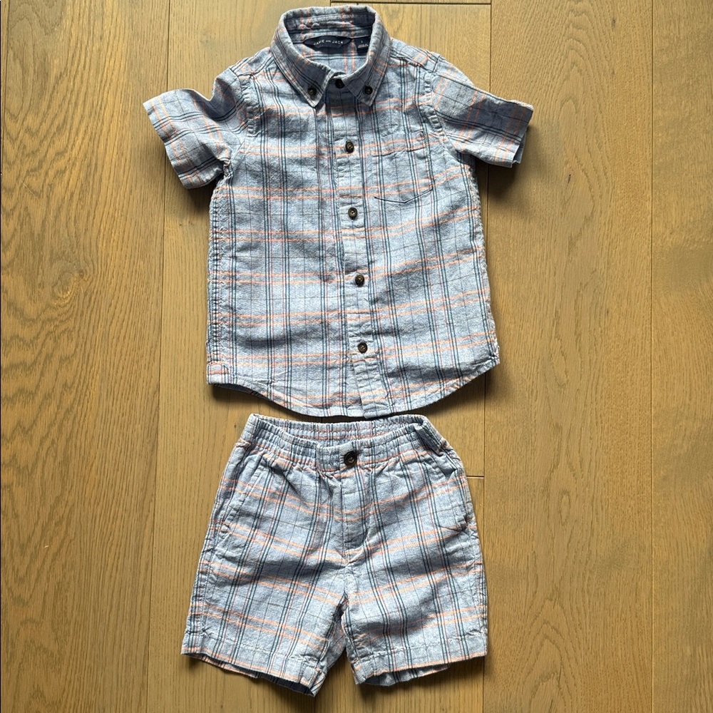 Janie and Jack Boys Shirt and Shorts Set